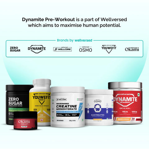 Wellversed Dynamite Pre-Workout Extreme Valencia Orange (540g)