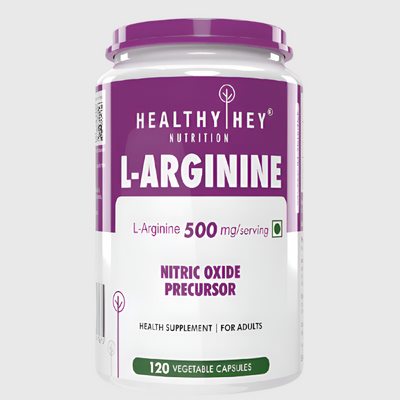 كبسولات نباتية من HealthyHey L-Arginine، 120 كبسولة (عبوة من قطعة واحدة)