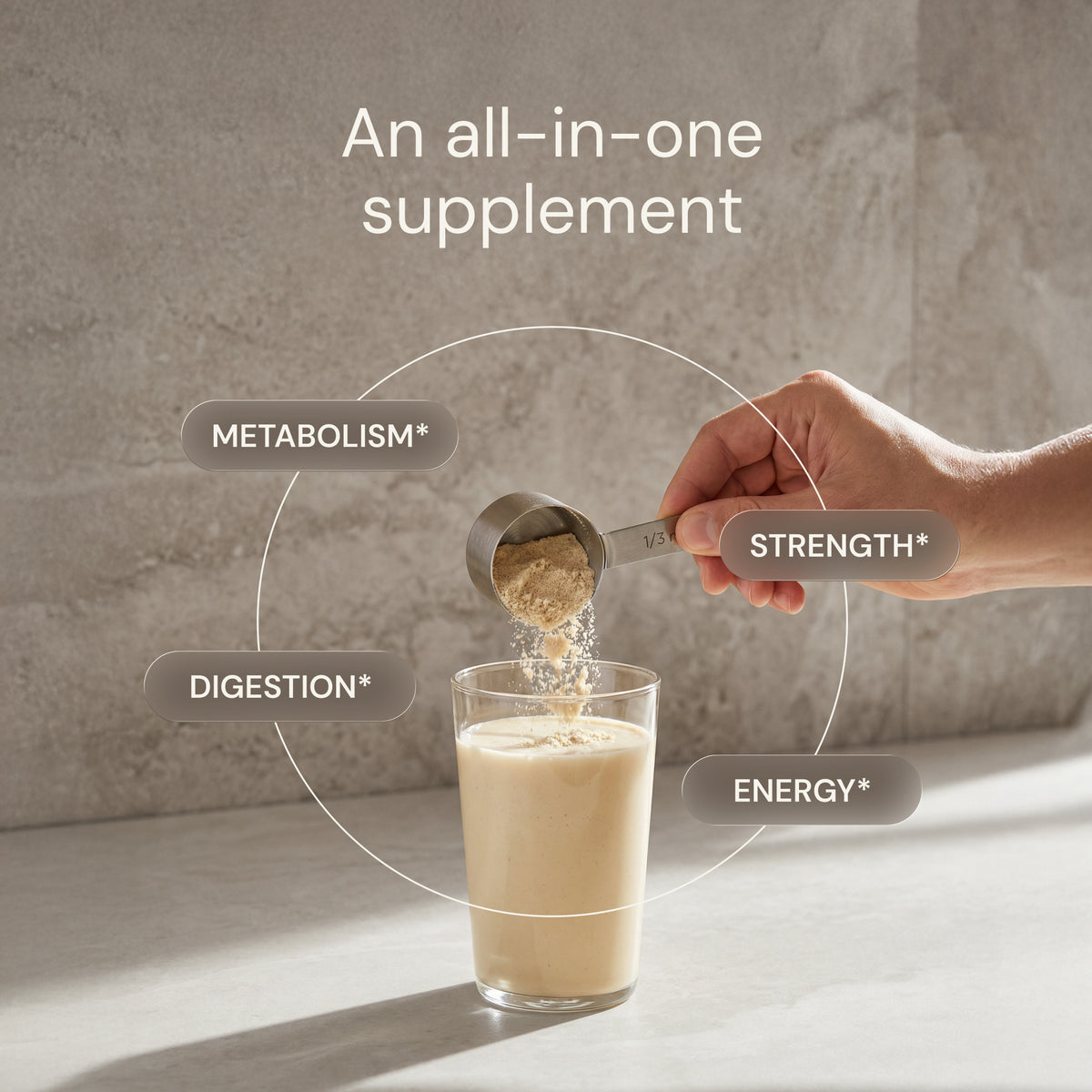 Blueprint Metabolic Protein Powder - Vanilla - Plant-Based, 30g Protein, 8g Fiber
