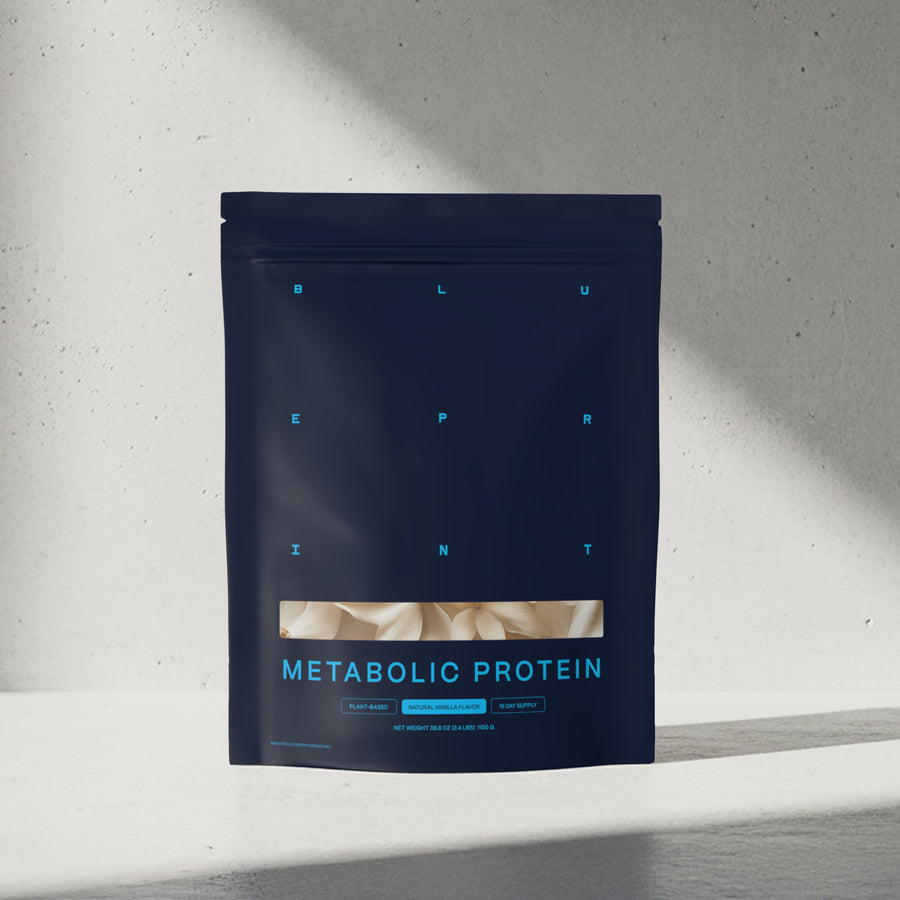 Blueprint Metabolic Protein Powder - Vanilla - Plant-Based, 30g Protein, 8g Fiber