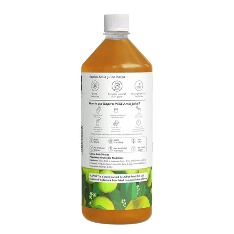 Kapiva Wild Amla Juice 1L (2/pack)