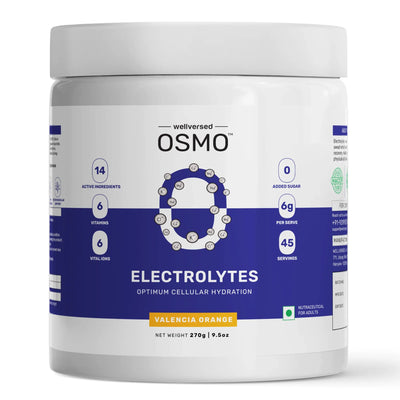 Wellversed OSMO Electrolyte Hydration Blend Valencia Orange Flavour (270g, 45 servings)