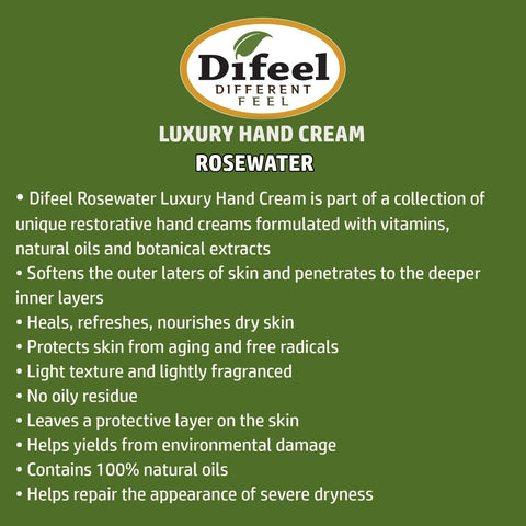 Difeel Hand Cream Rose Water 40G