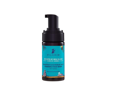 Pilgrim Korean 1.5% Salicylic(Bha) & 2% Glycolic Acid(Aha) Foaming Face Wash For Oily & Acne-Prone Skin | Glycolic & Salicylic Acid Face Wash | Men & Women | Korean Skin Care Products | 120 Ml