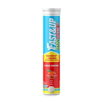 FAST & UP MAN EXTEND TESTOFEN + BRAHMI Fizzy Peach 20 TABLETS