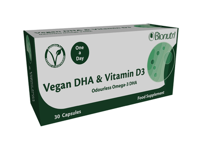 BioNutri Vegan DHA & Vitamin D3 30Caps