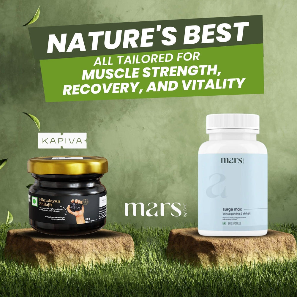 Kapiva himalayan Shilajit + Mars Surge Max