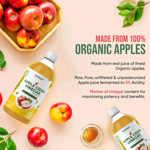 Herbal Max Unfiltered Apple Cider Vinegar With The Mother - 450Ml