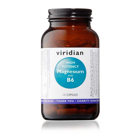 Viridian HighPotency Magnesium (300mg) w/ B6 (25mg) 120 Veg Caps