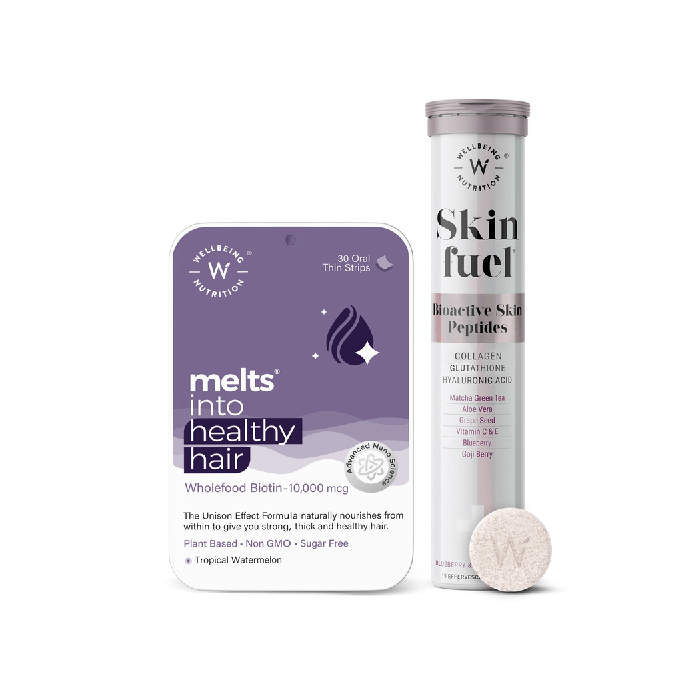 Wellbeing Nutrition Natural Beauty Pack(Healthy Hair + Skin Fuel)