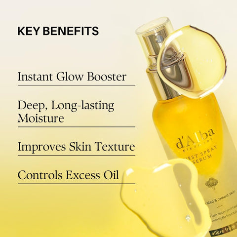 d'Alba Italian White Truffle First Spray Serum - Hydrating & Glow Mist - 100ml