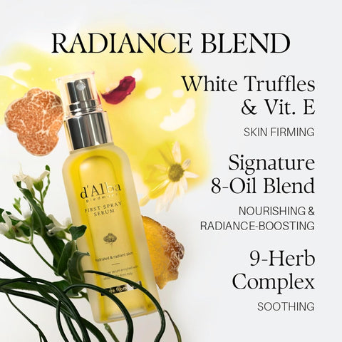 d'Alba Italian White Truffle First Spray Serum - Hydrating & Glow Mist - 100ml