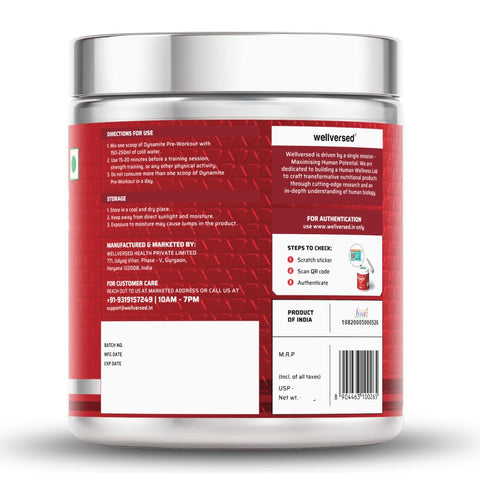 Wellversed Dynamite Pre-Workout Watermelon Ice (420g)
