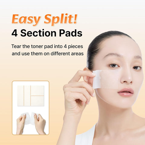 DearKlairs Vitamin C & Glutathione Toner Pads - Exfoliating & Brightening, 80 Pads