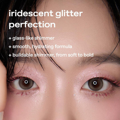 Glow Shattered Glass Eye Glitter - Metallic Shimmer, Long-Lasting, 3.5g