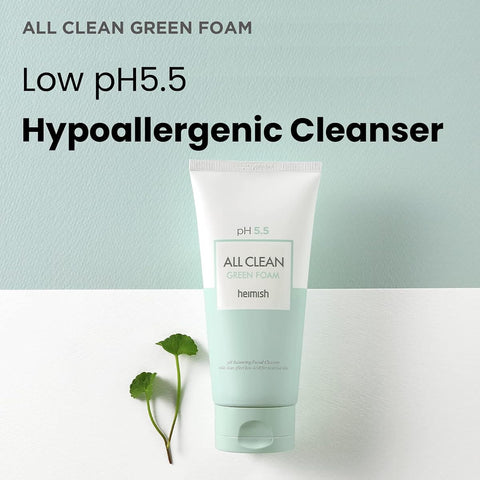 Heimish All Clean Green Foam Cleanser - pH Balancing, 150g