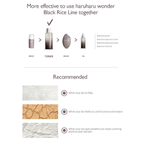 Haruharu wonder Black Rice Hyaluronic Toner Free of Alcohol Fragrance 150ml