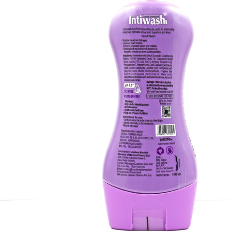Mankind Intiwash Feminine Hygiene Wash with Lactic Acid - 100 ml