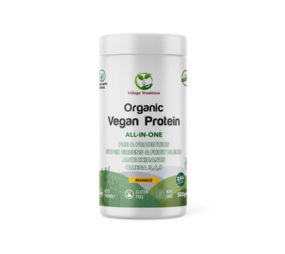 Village Tradition ORGANIC VEGAN PROTEIN - MANGO
