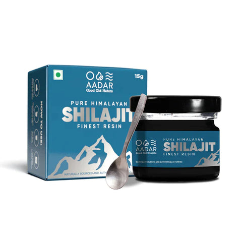 Aadar Shilajit Fine Resin and Performance Capsule Get Endure oil Free