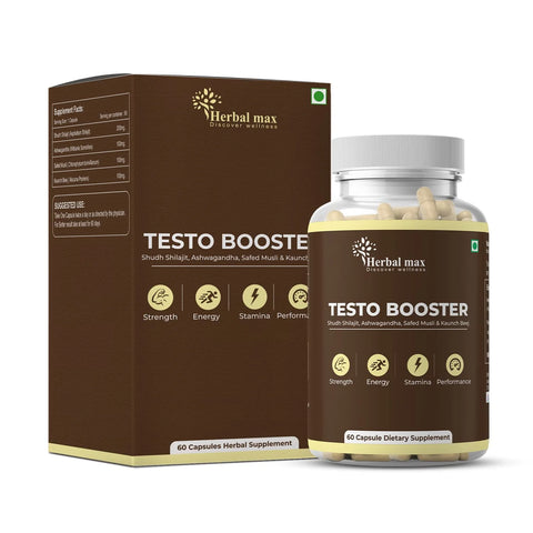 Herbal Max Men's & Women's Korean Ginseng + Herbal Max Testo Booster ( Buy 1 Get 1)