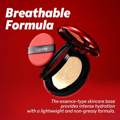 TIRTIR Mask Fit Red Cushion Foundation - Semi-Matte Finish, 27C Cool Beige, 18g