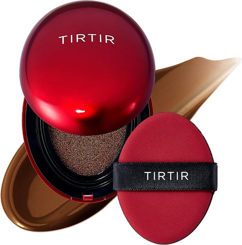 TIRTIR Mask Fit Red Cushion Foundation - Semi-Matte, Long-Lasting - 47N Ebony, 18g
