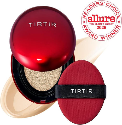 TIRTIR Mask Fit Red Cushion Foundation with Red Propolis - Semi-Matte, 0.63 Fl Oz