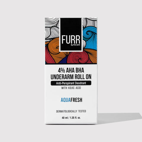 Pee Safe 4% Aha Bha Underarm Roll-On - Aqua 40 Ml