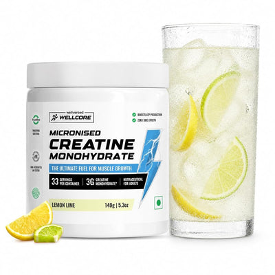 Wellcore Micronised Creatine Powder - Lemon Lime - 33 Servings