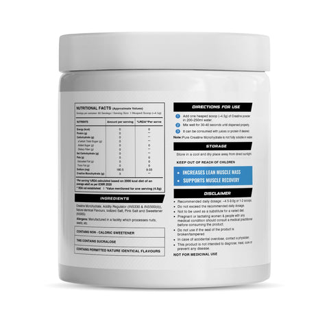 Wellcore Pure Micronised Creatine Powder - Lemon Lime, 83 Servings