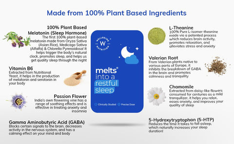 Wellbeing Nutrition - Melts Restful Sleep Plant Based