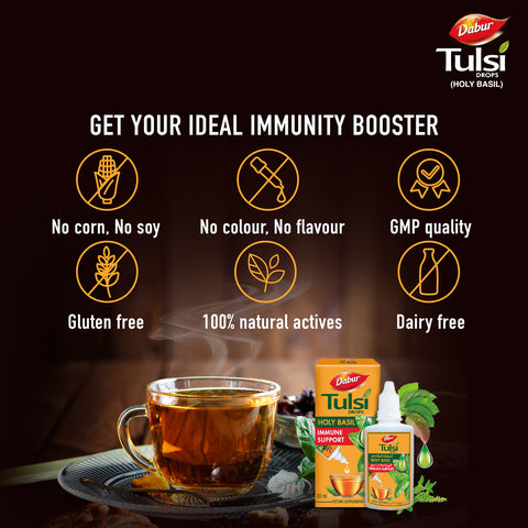 Dabur Tulsi Drops for Immune Support, 30 ml
