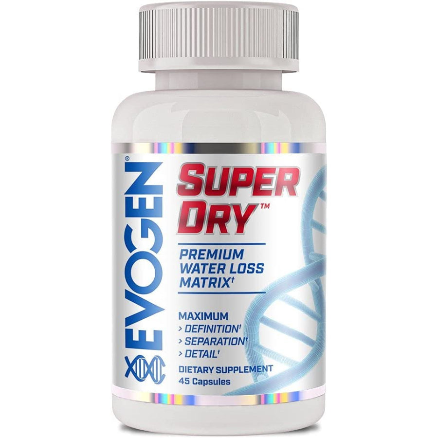 Evogen Nutrition Super Dry Water Loss,  45 Capsules